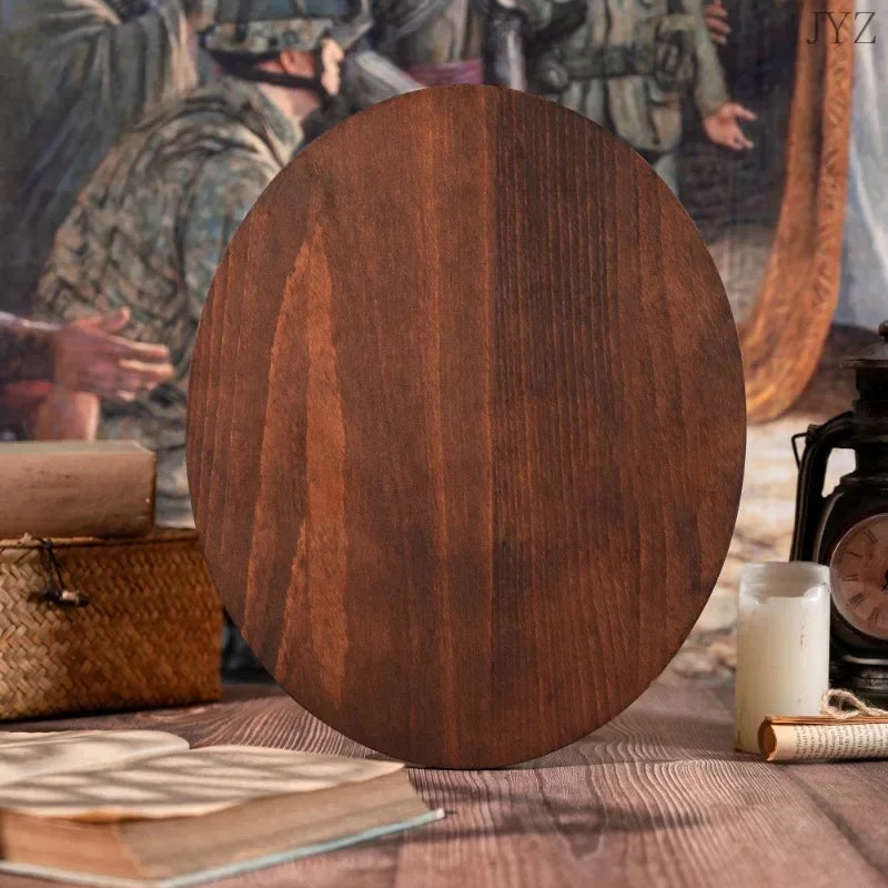 High quality vintage jesus praying oval wooden catholic statue saint home wall hanging decor - retro / 35cm - religious