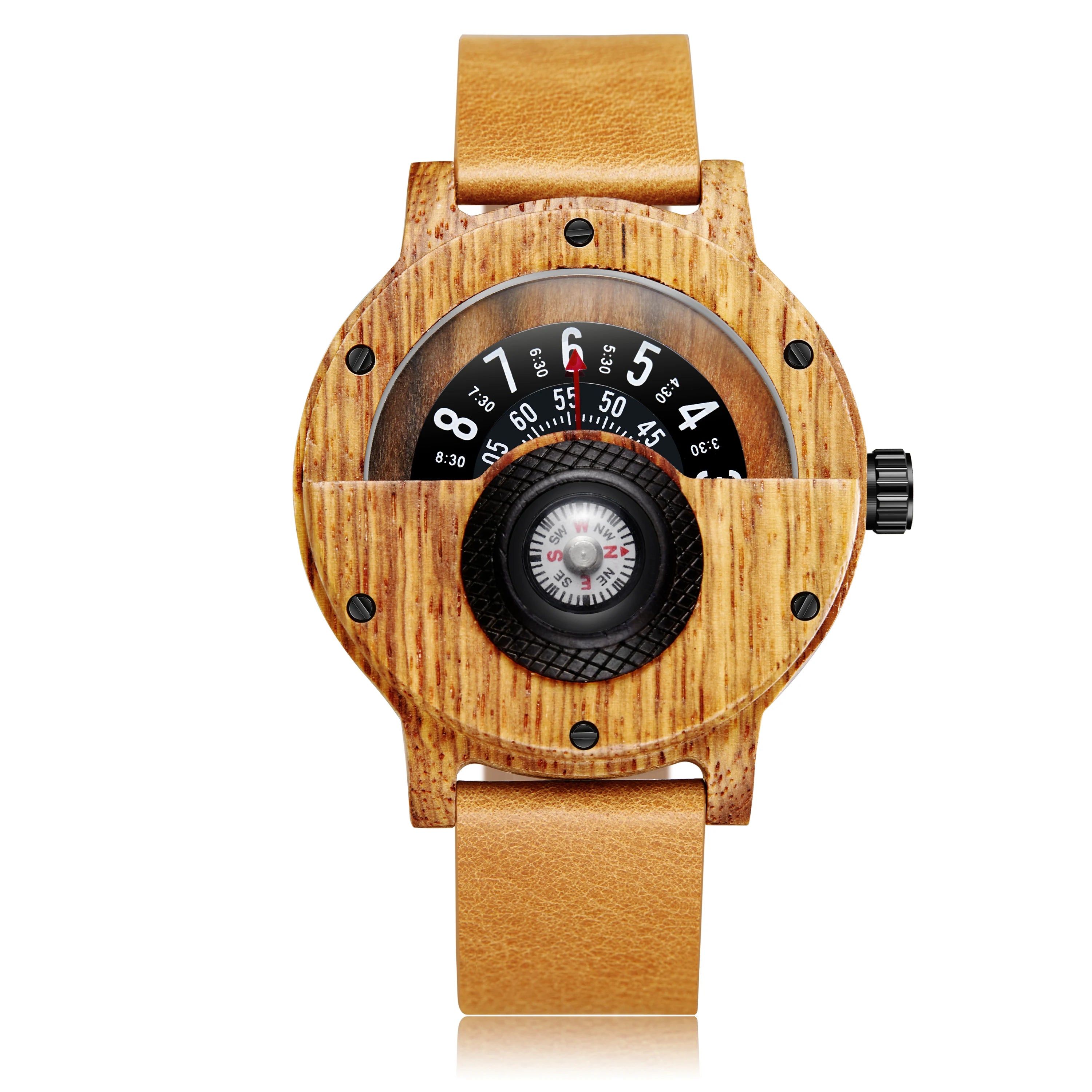 2025 new personalized creative wooden watch men quartz watches relojes para hombres relogio masculino - light brown