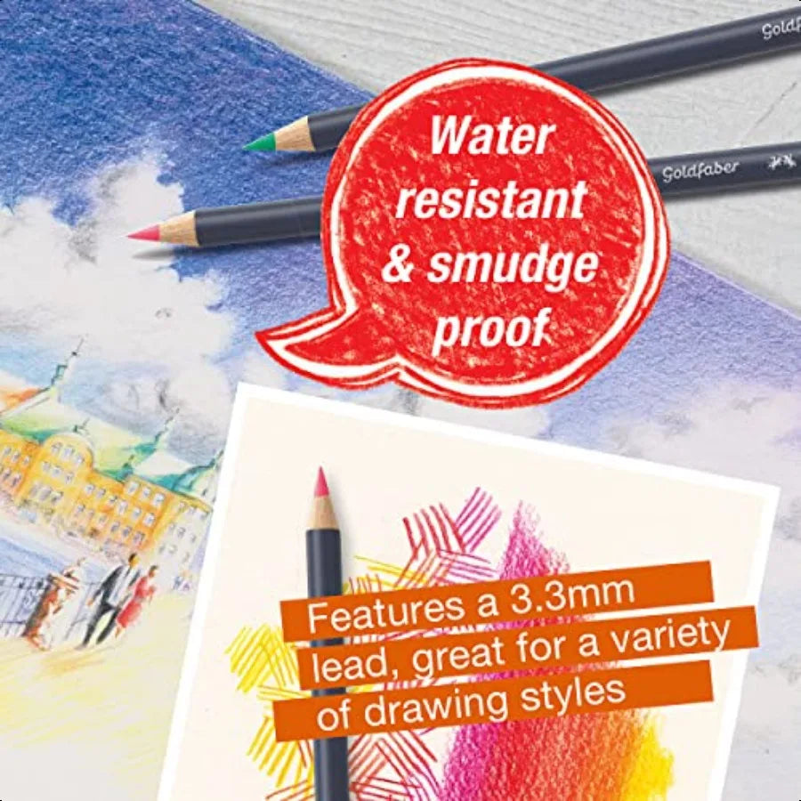 Goldfaber color pencils tin set 24ct. - united states - pencil
