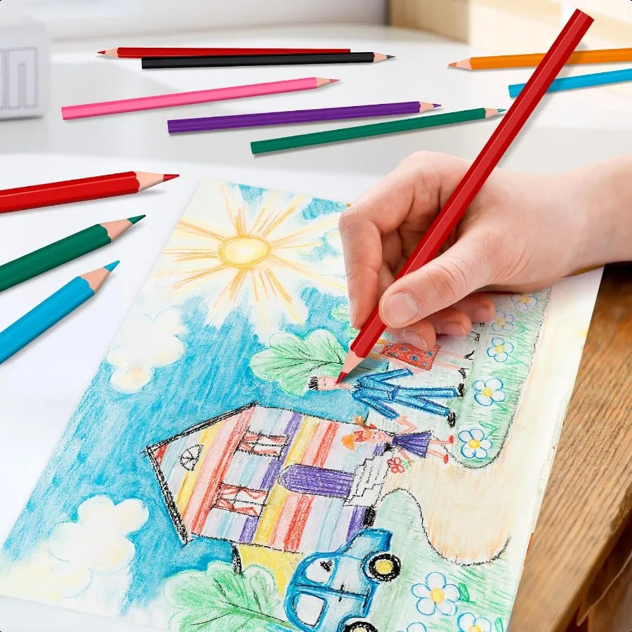 528 count colored pencils bulk 12 assorted colors 44 packs presharpened coloring set for and adult teachers ential clas