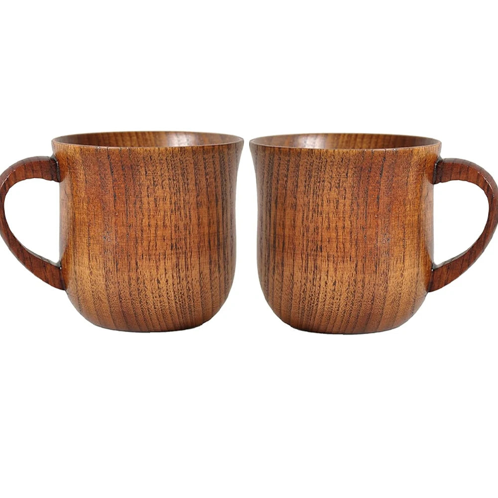 1/2/4 pack wooden drinkware water cup 200ml natural solid wood coffee suitable for drinking tea milk and other drinks