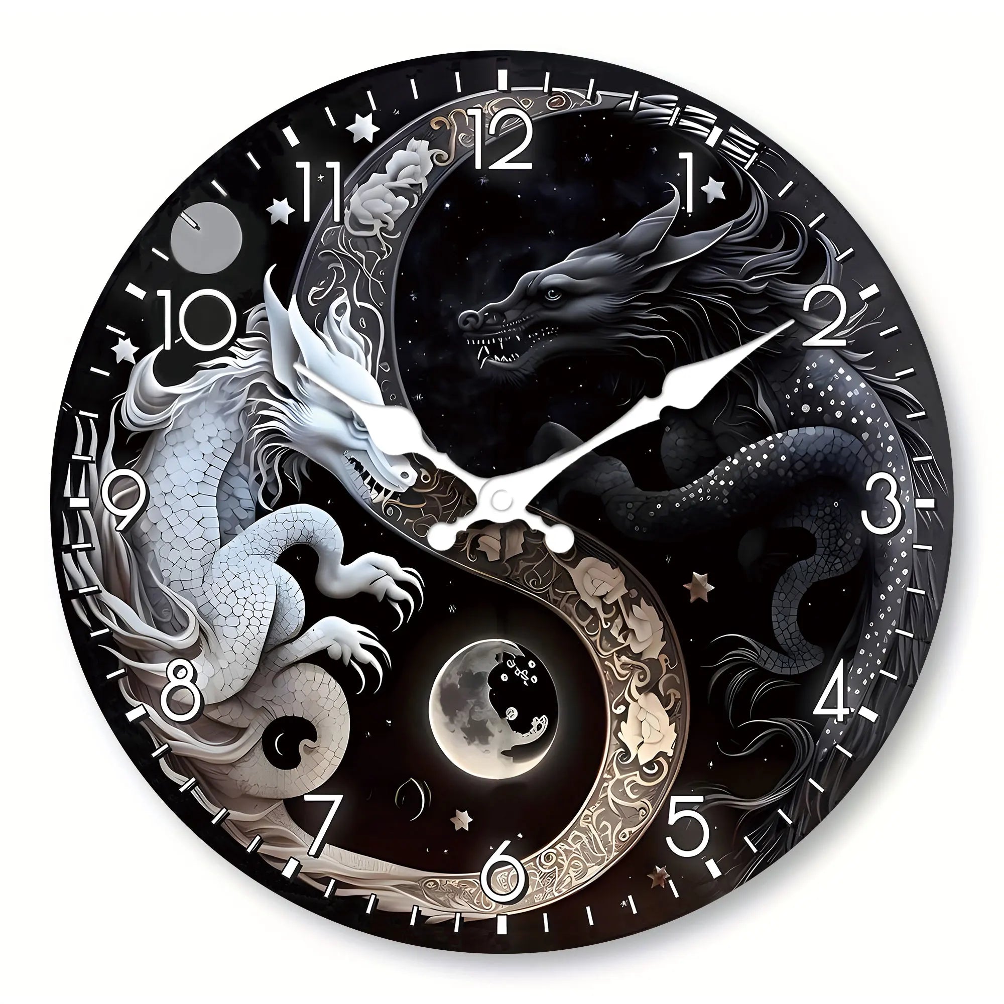 1pc-round-wooden-wall-clock-oriental-legend-story-black-and-white-dragon-design-wall-clock-silent-non-ticking-clock-suitable