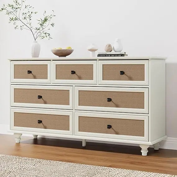 6 drawer dresser for bedroom mid century modern wide wood rustic chest of drawers wooden storage organizer dressers