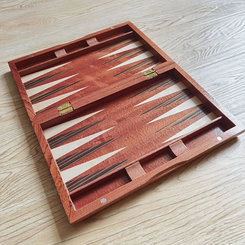 Luxury wooden backgammon chess set large handmade board games portable family travel table children aldult gift