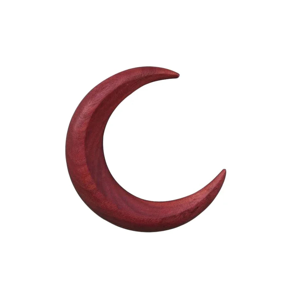 Simple wood moon hair sticks hand carved wooden crescent forks for women long hairpin comb styling fashion accessories