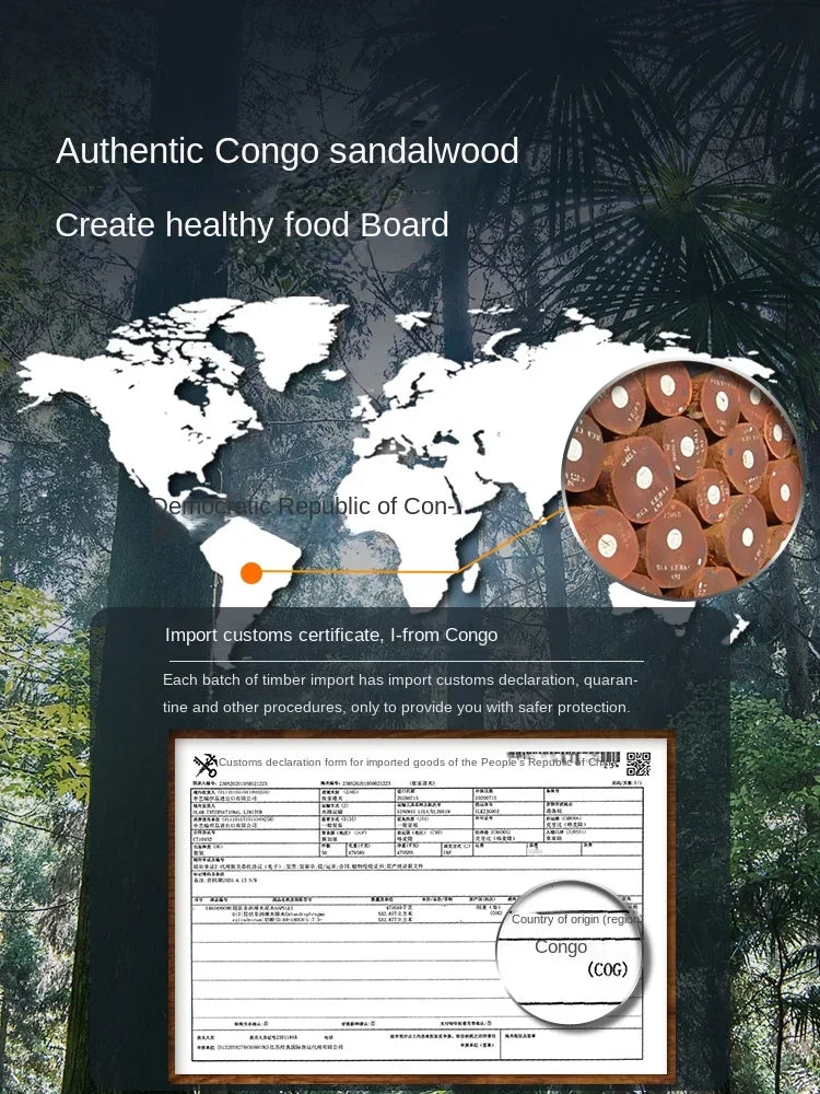 Cooker king cutting boards ebony wood solid kitchen household fruits whole