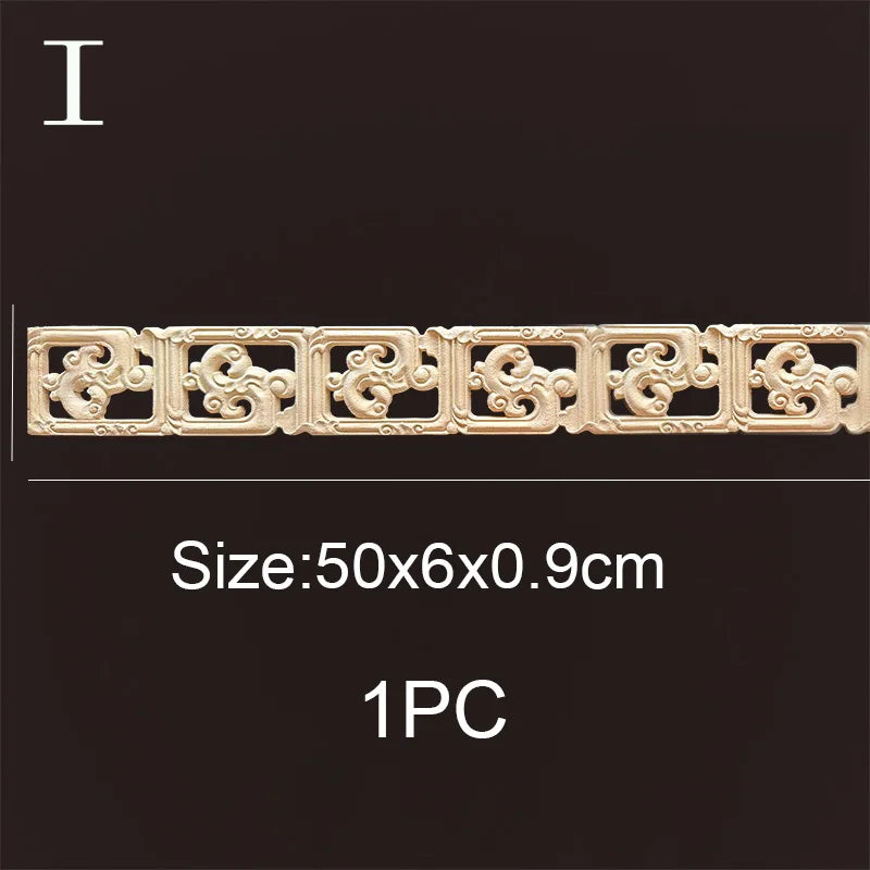 Decorative wood molding wood carved corner onlay applique frame cabinet home decor figurines wall art furniture