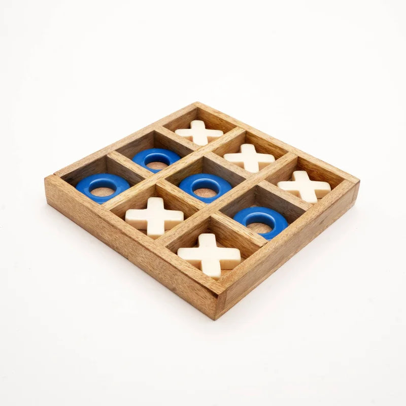 Tic-tac-toe wood & resin board game: a timeless classic with a modern twist - united states - tic tac toe
