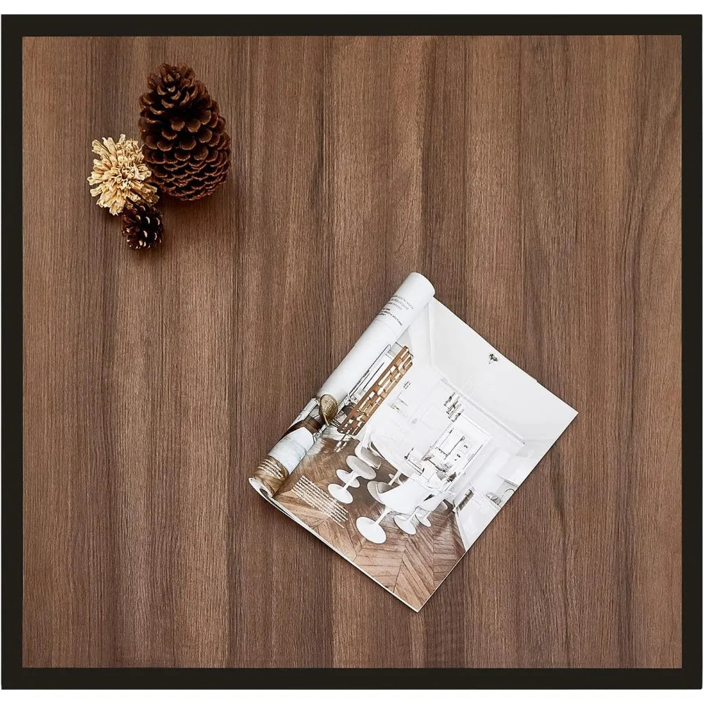 Rustic wood mid century modern coffee table for small spaces simple square low center - walnut / united states