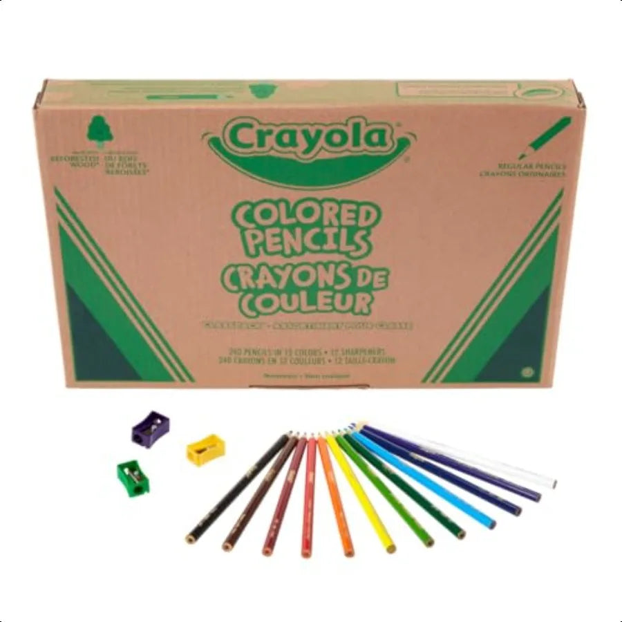 Colored pencils classpack 240ct must have teacher plies bulk for school classrooms 12 colors back to ent - united