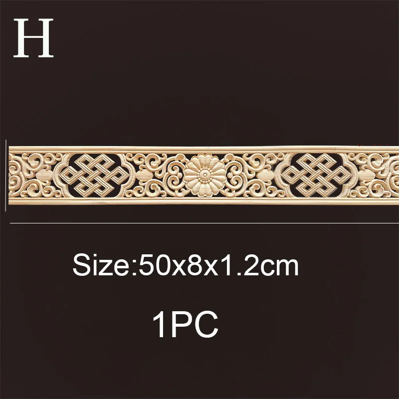 Decorative wood molding wood carved corner onlay applique frame cabinet home decor figurines wall art furniture