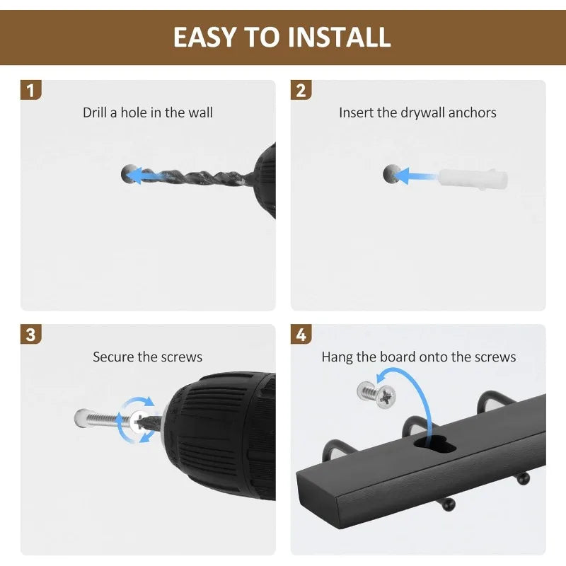 2 pack necklace organizer wall mount wooden jewelry hanger holder with 24 hooks,hanging - black / united states