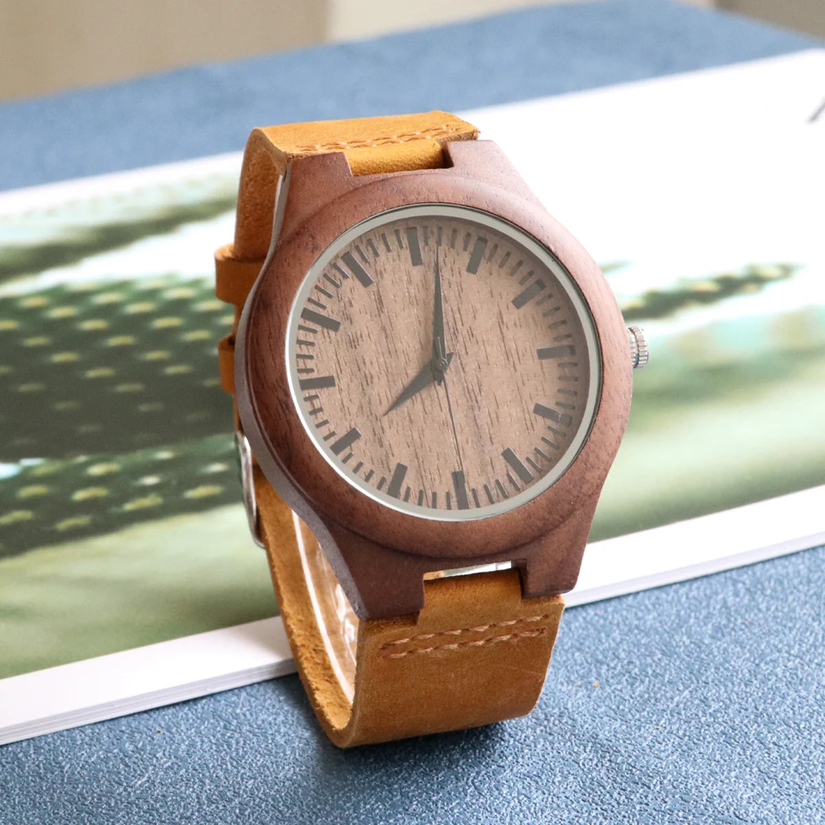 Wrist watch women relogio masculino quartz watches men wood wristwatches gifs support customization wholesale