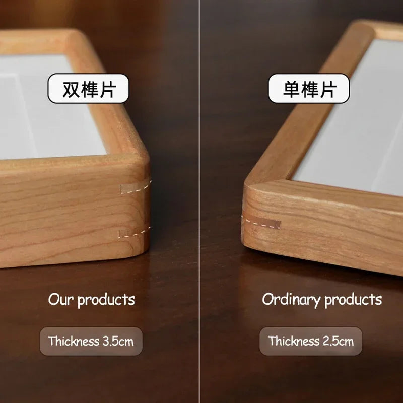 Solid wood picture frame decor honors certificate square high-grade black walnut photo gift 20x20 cm 25x25cm