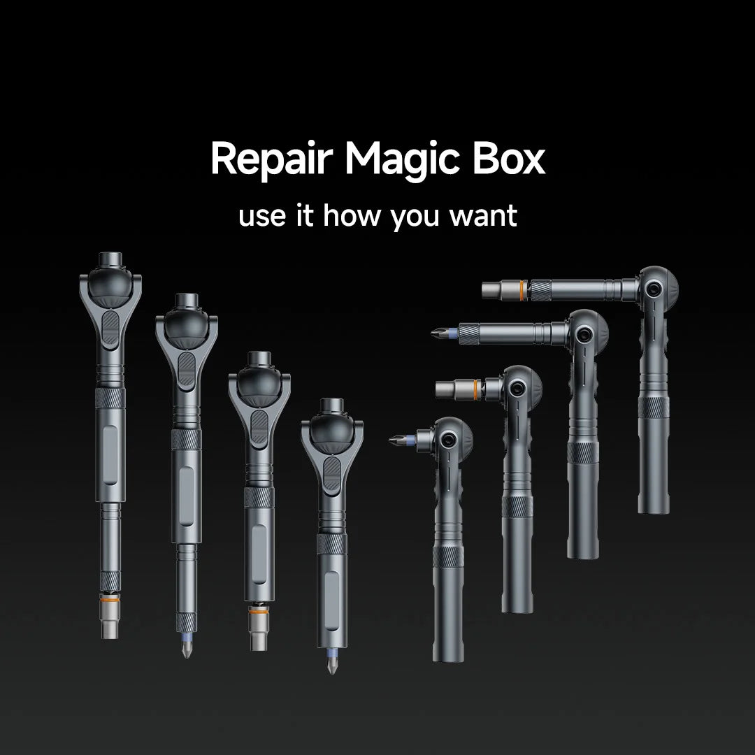 Vman 40-in-1 multi-function ratchet screwdriver kit with magnetic bits – mini repair tool set for pc iphone & home