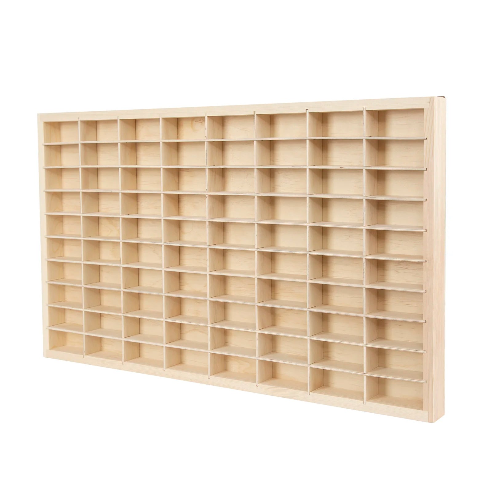 80 grids for hot wheels diecast car matchbox 1/64 wood display shelf toy storage - tt2320902 / united states