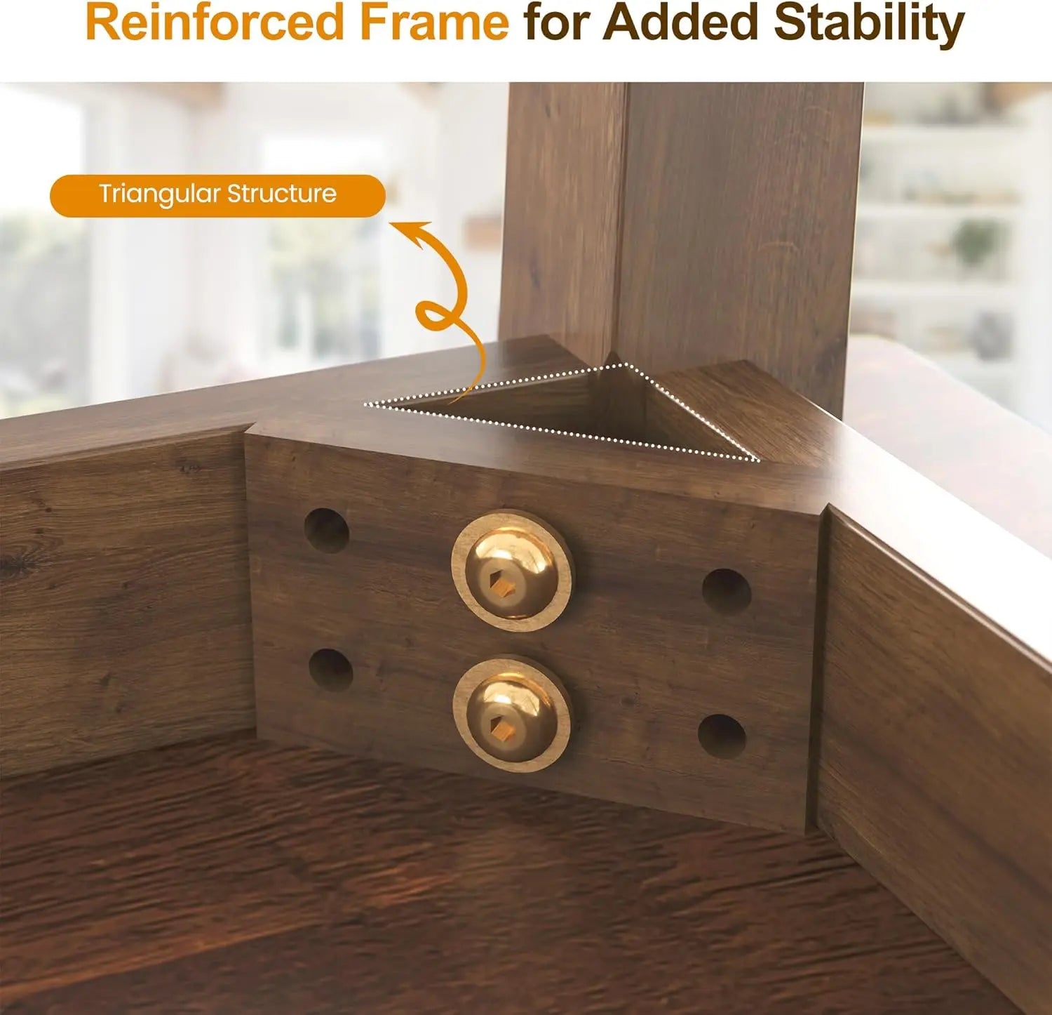 Royalcraft wood dining table for 4-6 people farmhouse rectangular kitchen 300lbs capacity modern dinette brown - united