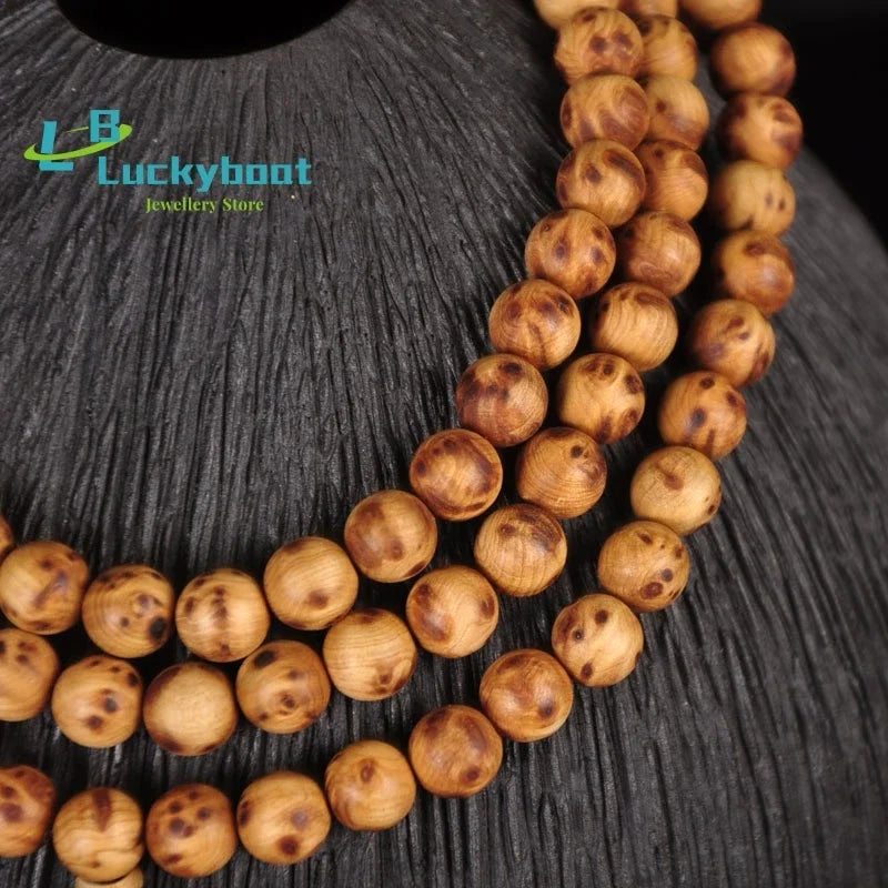 Arborvitae wooden108 buddhist prayer beaded wooden bracelet buddha bangle necklace jewelry