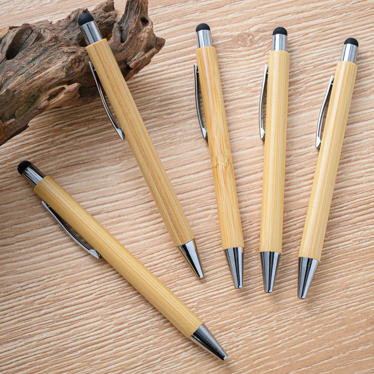 10pcs personalized bamboo pen engraved custom logo name pens wedding gift favors for guest baby shower decoration