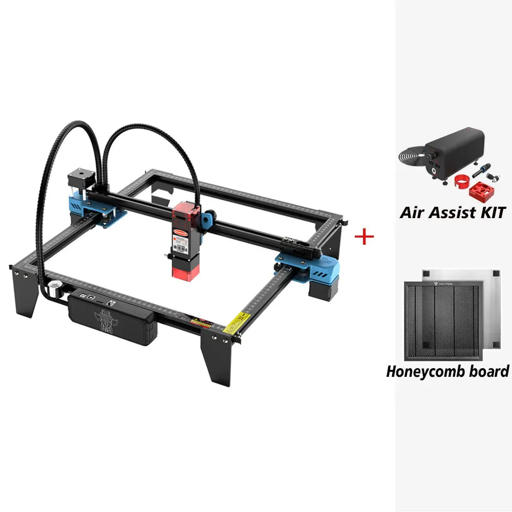 Twotrees tts-10 pro laser engraver stainless steel engraving machine diy woodwork cutting 445±5nm blue light cnc - set