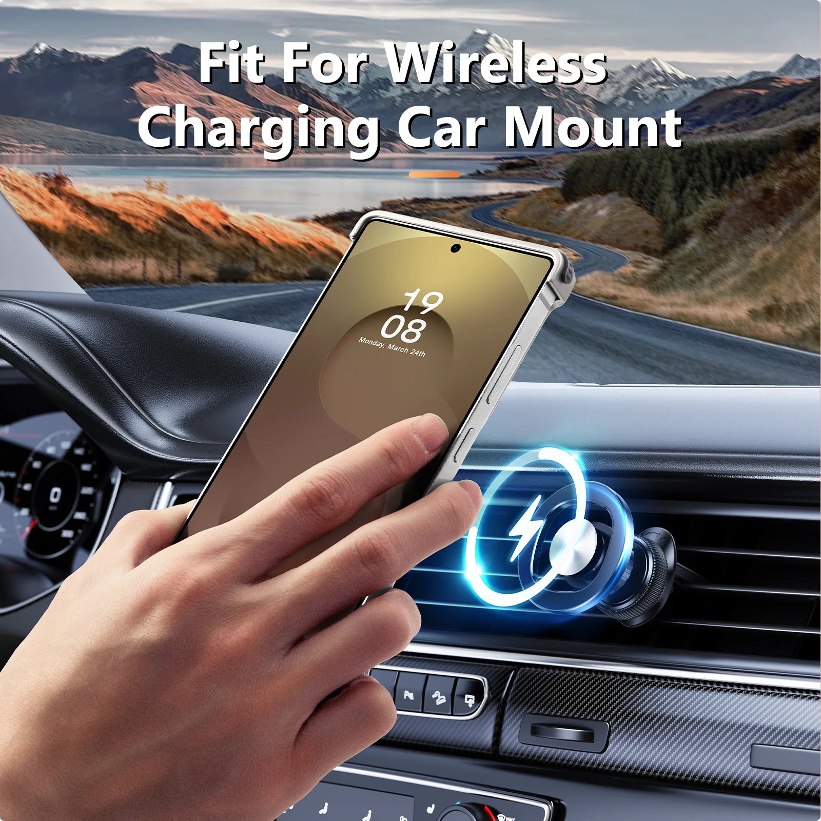 Oatsbasf wood phone case for samsung galaxy s25 s24 ultra with stand 360° rotatable magsafe bumper bezel-less