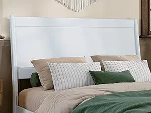 Casanova full solid wood panel headboard walnut - white / united states