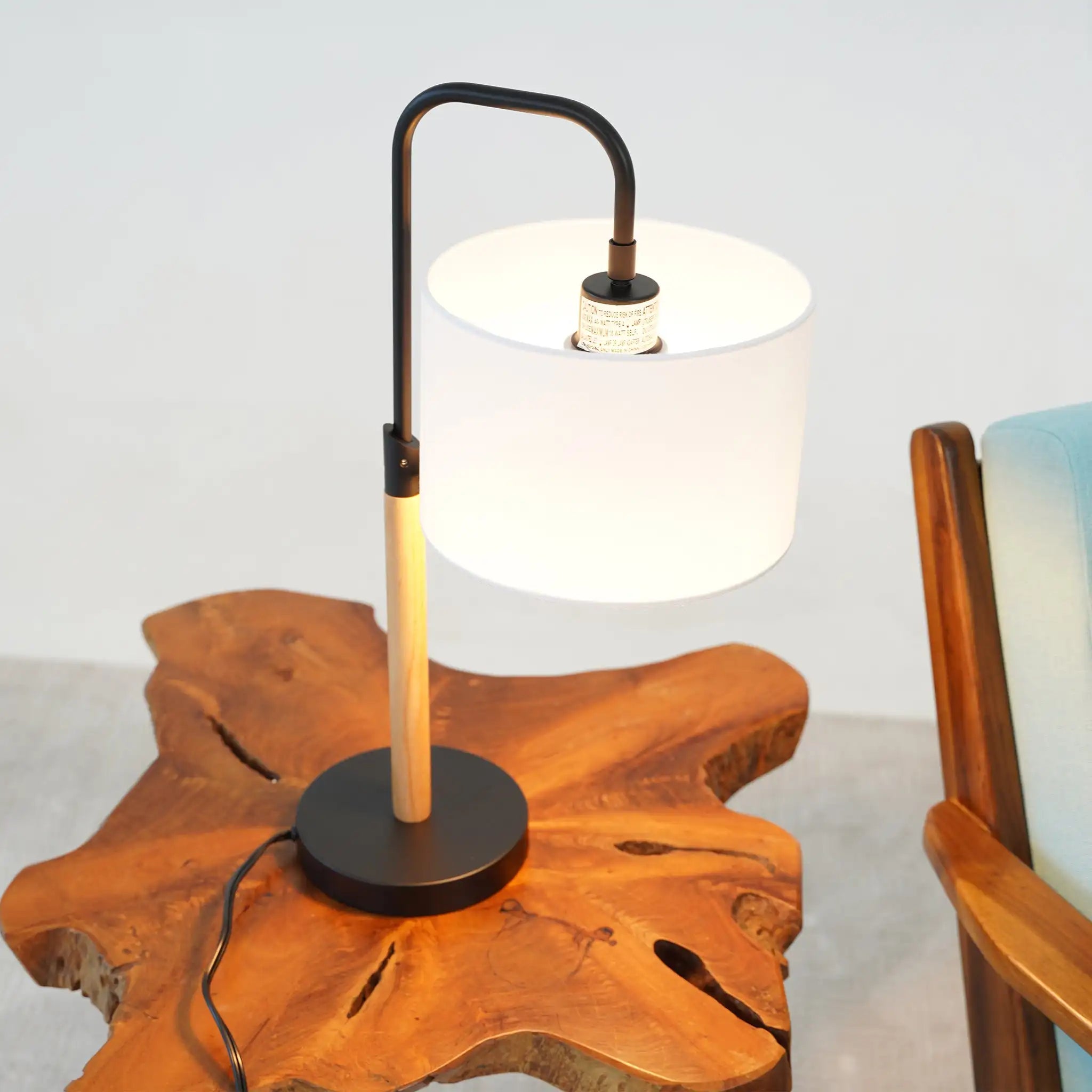 Adds aesthetic assemble quick century lamp mid century natural wood new design small modern stylish desk in st - united