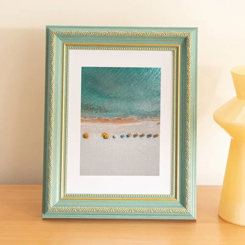 Wooden photo frame stand for kids picture wall hanging living room decor a4 art elegant wood home 6 inch