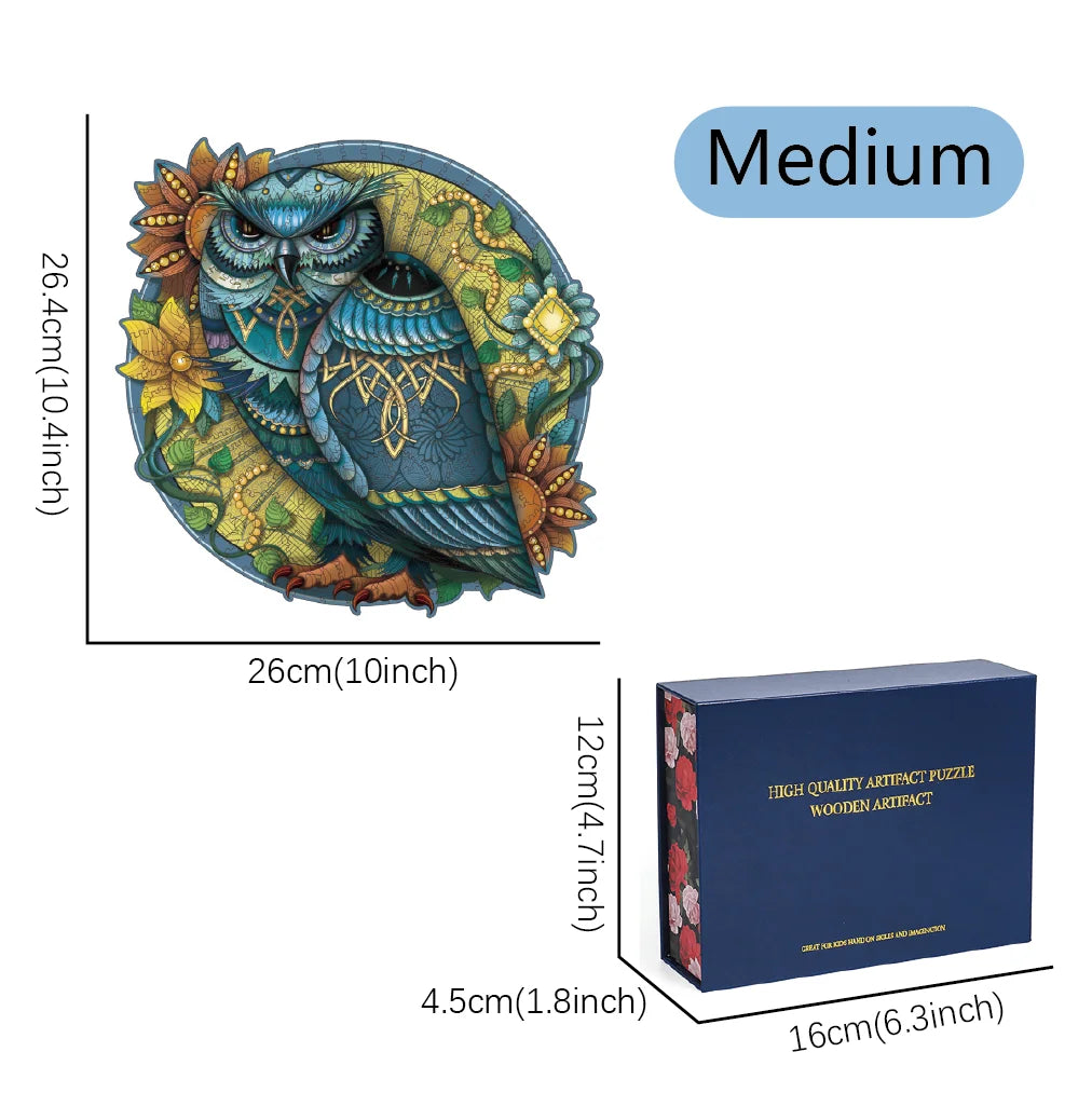 Wooden puzzles for adults 100/200/300 pieces uniquely irregular animal shaped high-difficulty puzzle - medium (200pcs)