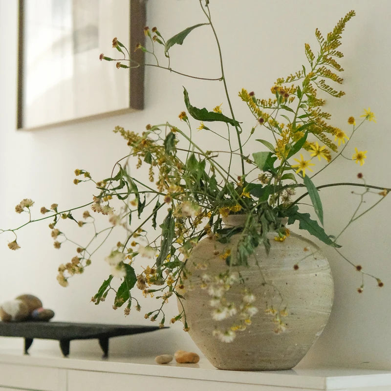 Living room black high-end coffee table ornament solid wood decoration pendulum candle holder home blogger