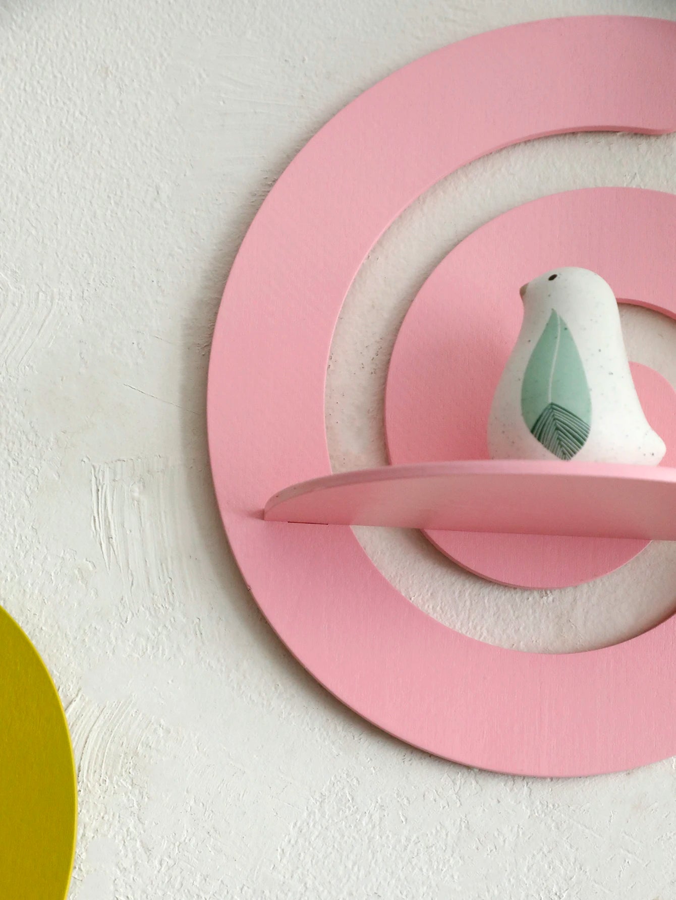 Cute candy shape wooden floating wall shelf display plant flower pot tray storage rack art home decoration girl room