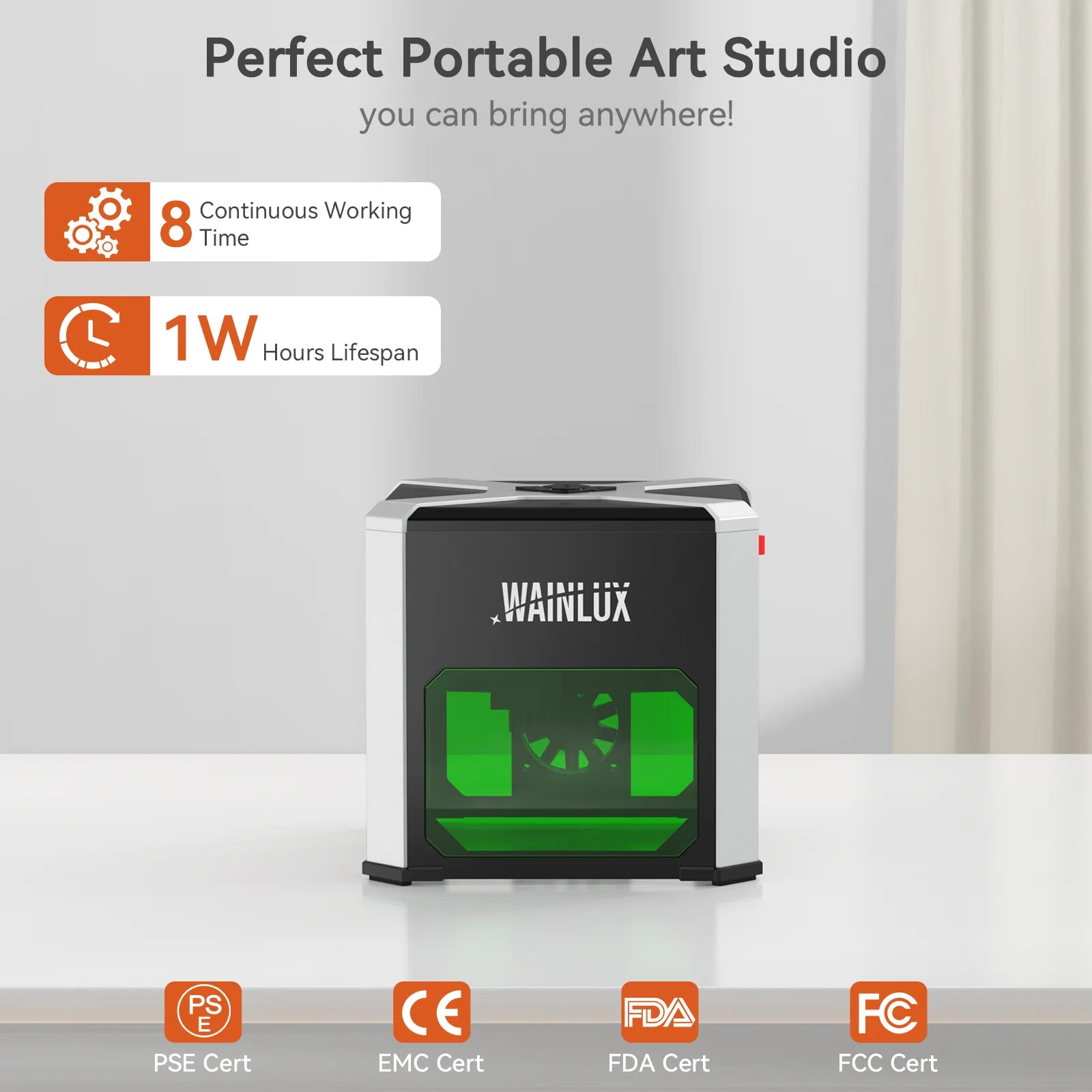 Wainlux laser engraver k6 3000mw cnc bluetoot mini engraving machine diy logo mark printer cutter woodworking wood