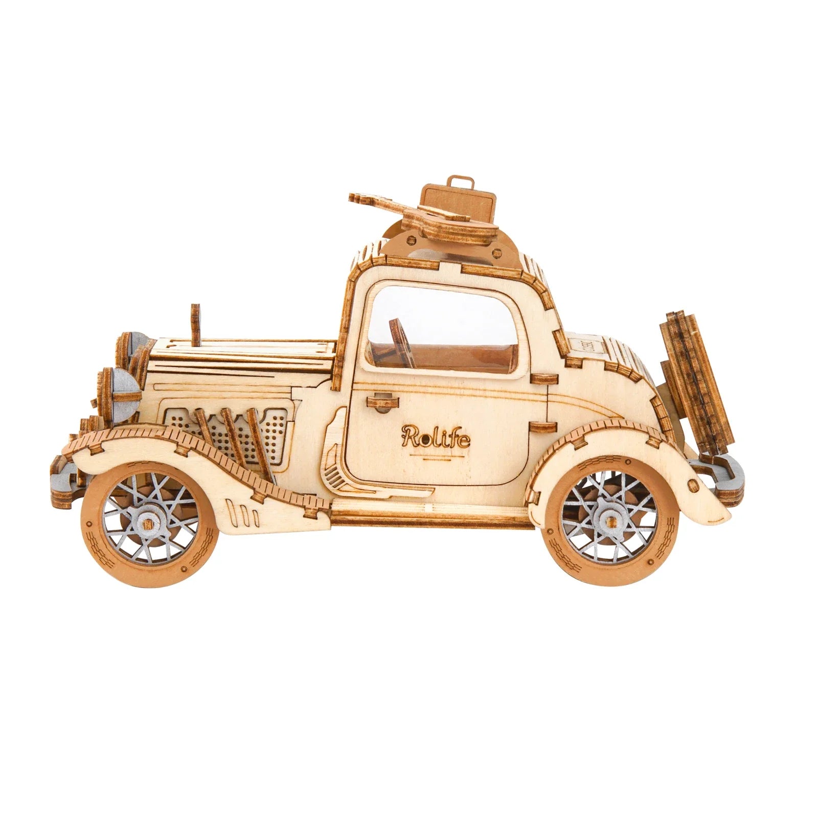 Robotime rolife vintage car model 3d wooden puzzle toys for chilidren kids adult tg504 - united states
