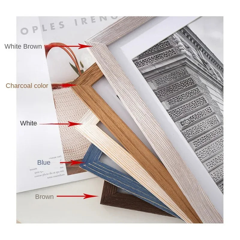 New vintage picture frames,old style solid wood photo frame for wall 6 7 8 10 inch frame,home decor,gifts,1pcs