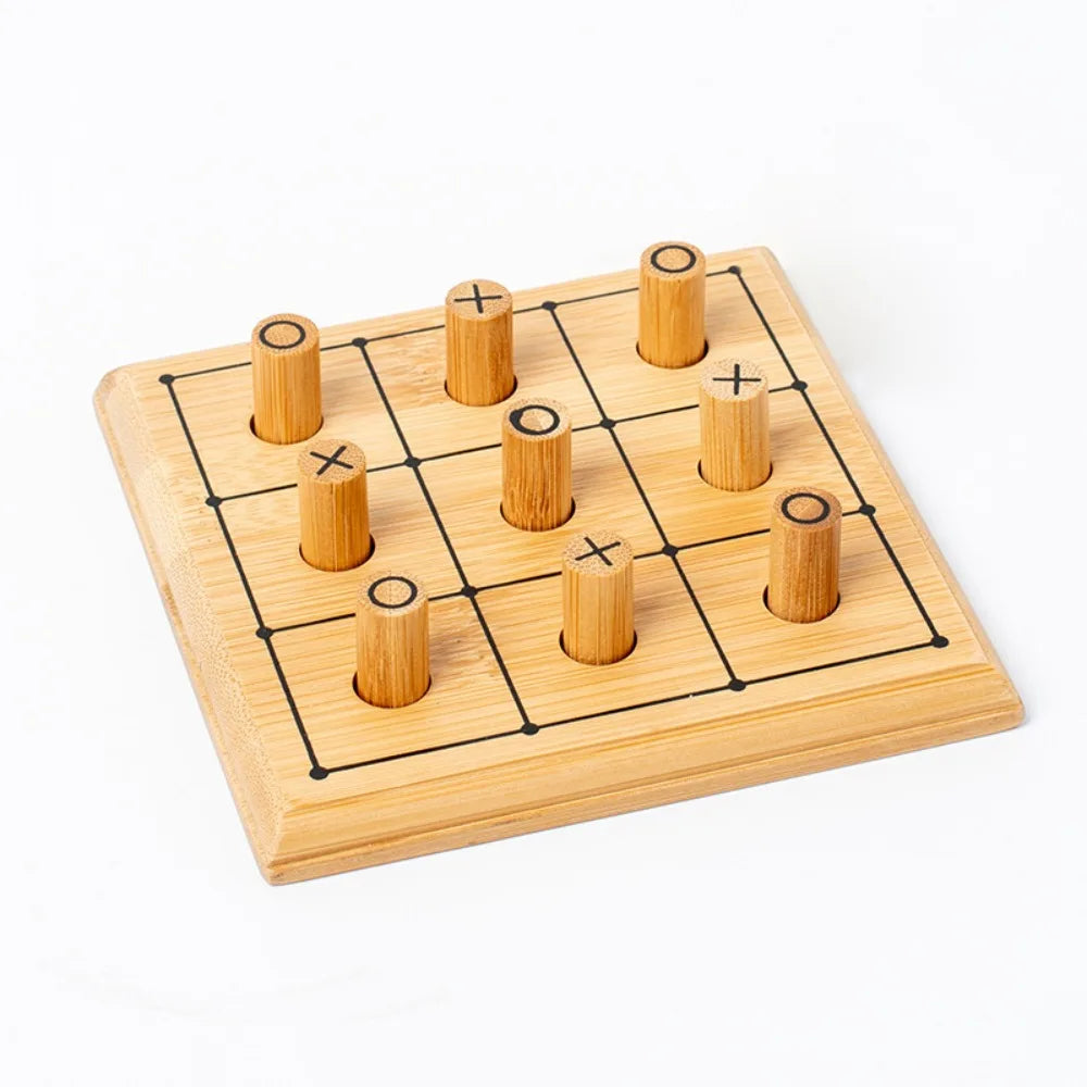 Wooden mini chess borad game chessboard improve intelligence travel backgammon checkers educational portable - style 3