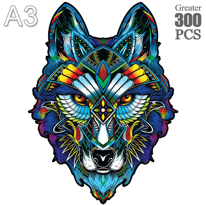 Diy wood jigsaw for kids adult yinyang tree elephant wooden animal puzzle high quality hippopotamus puzzles brain