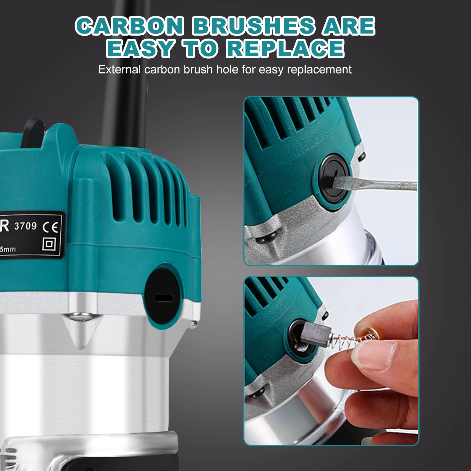 Electric trimmer wood router woodworking trimming milling engraving slotting machine us 110v linear guide rail - united