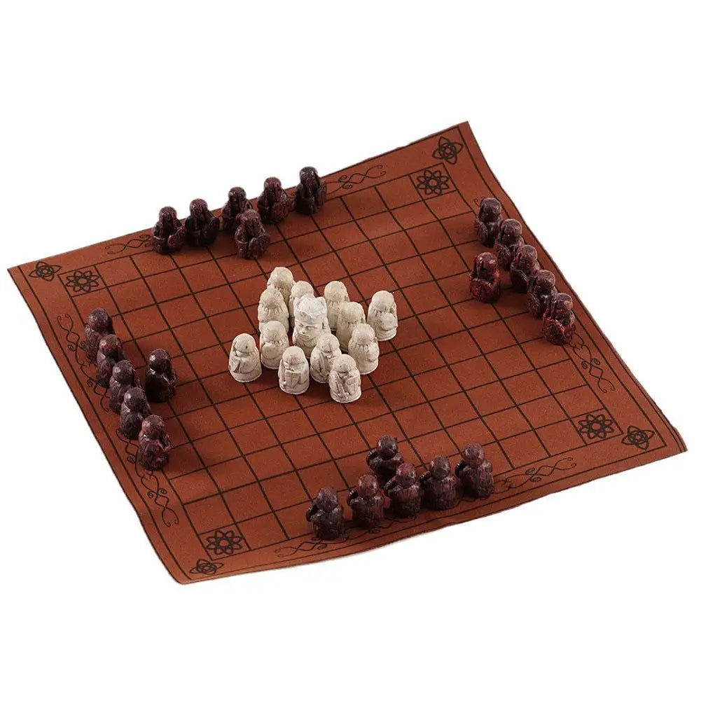 New traditional strategy portable board game crafted for adults kids classic two player tabletop travel vintage viking