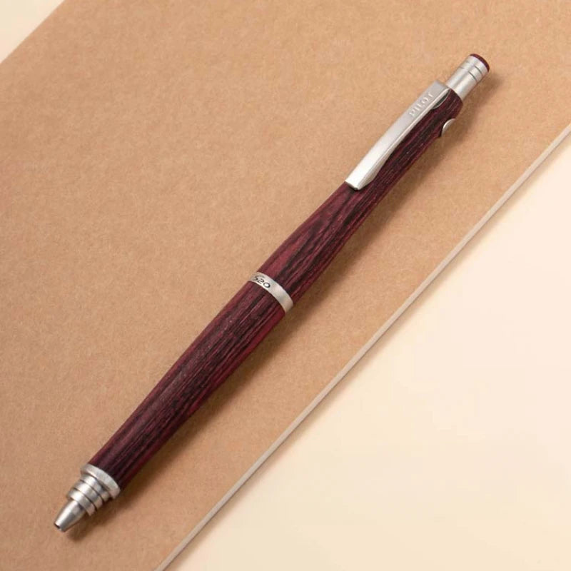 New pilot s20 hippo wooden barrel ballpoint pen high-end business use 0.7mm black medium oil refill japan stationery