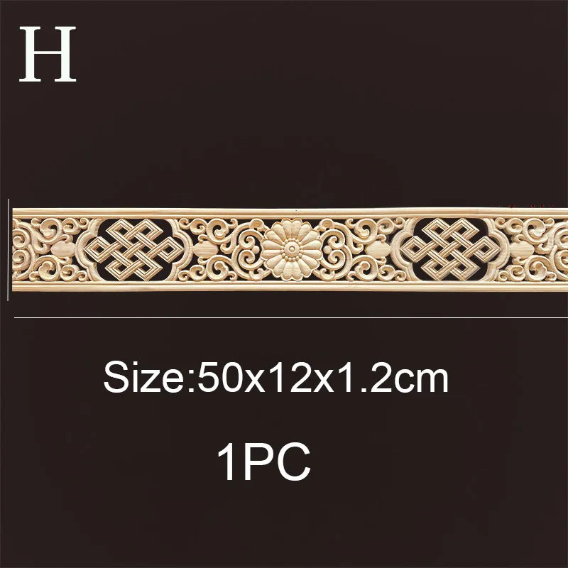 Decorative wood molding wood carved corner onlay applique frame cabinet home decor figurines wall art furniture