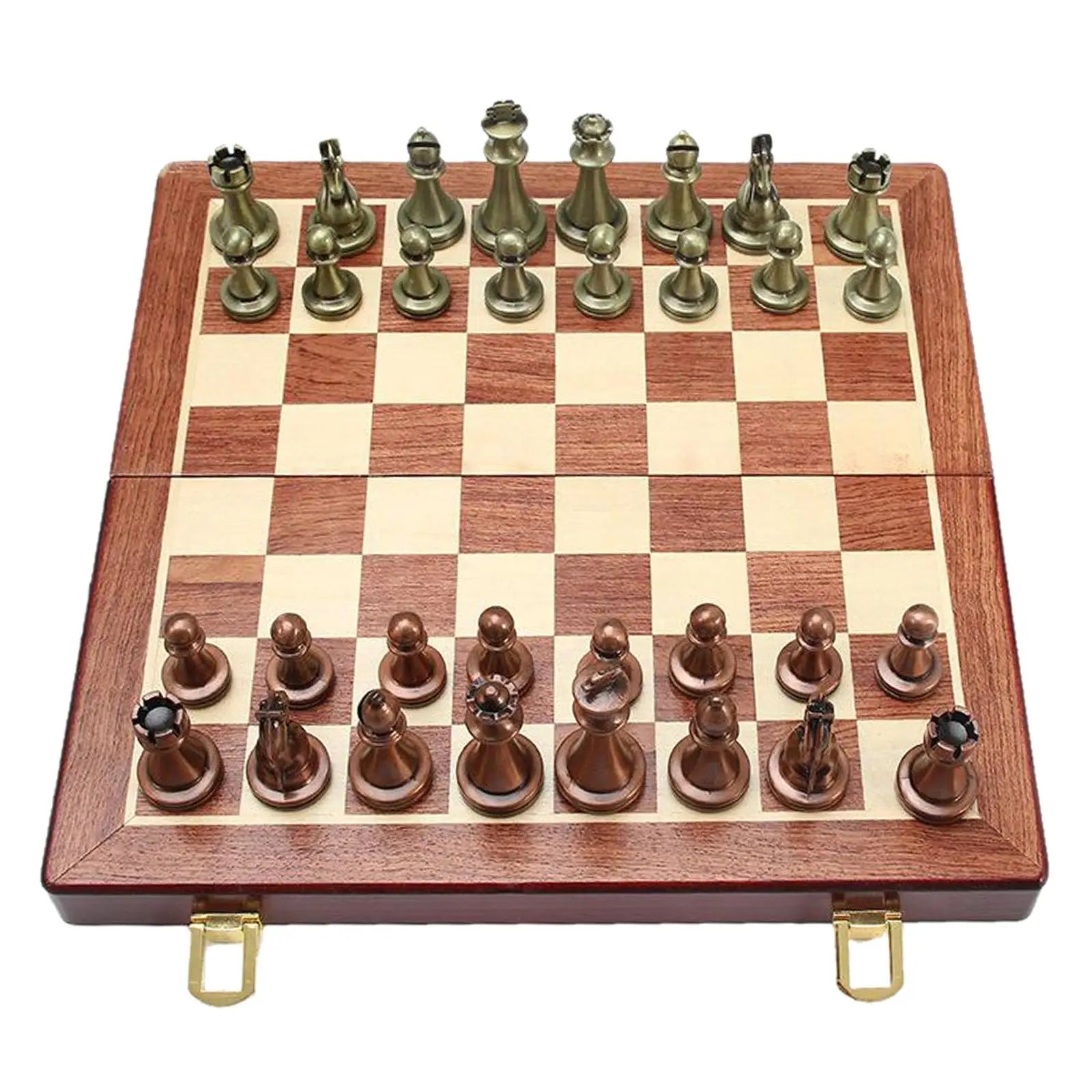 elegant-metal-chess-set-with-folding-chessboard-storage-board