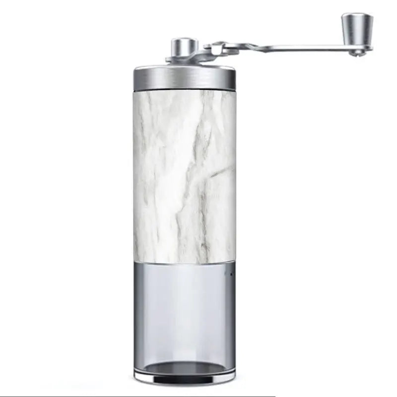 Manual coffee bean grinder portable wood grainstainless steel crank hand coffeegrinder kitchen tool - 1pcs