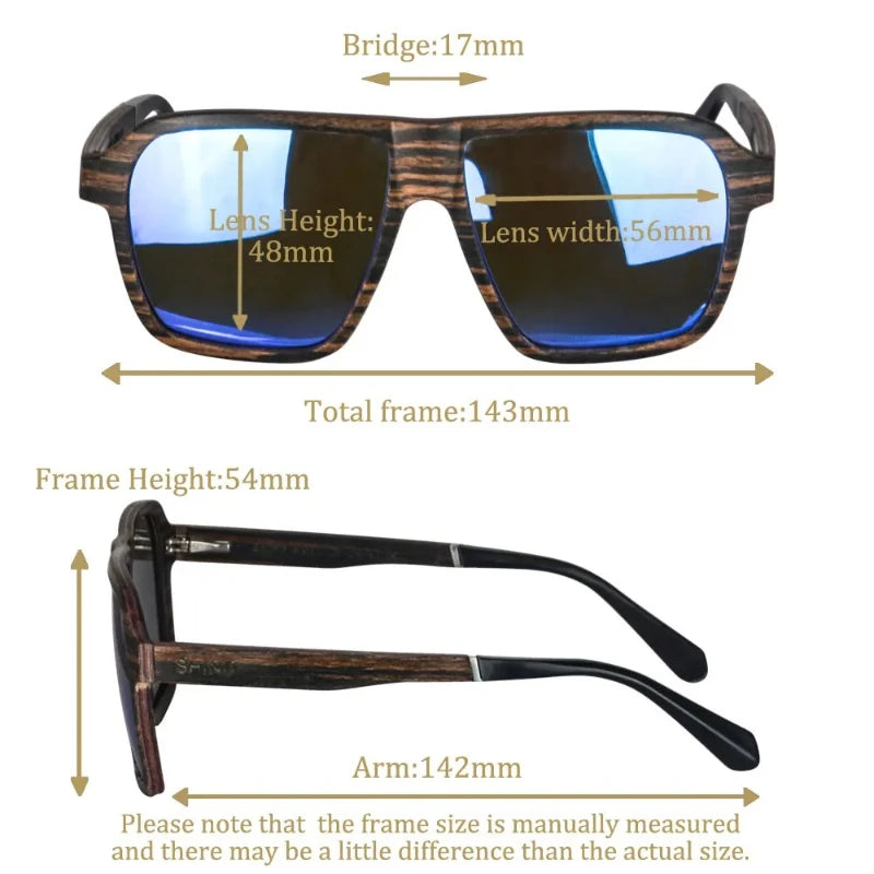 Shinu brand men’s glasses polarized lenses sunglasses men wood luxury designer wooden eyewear fashion sun