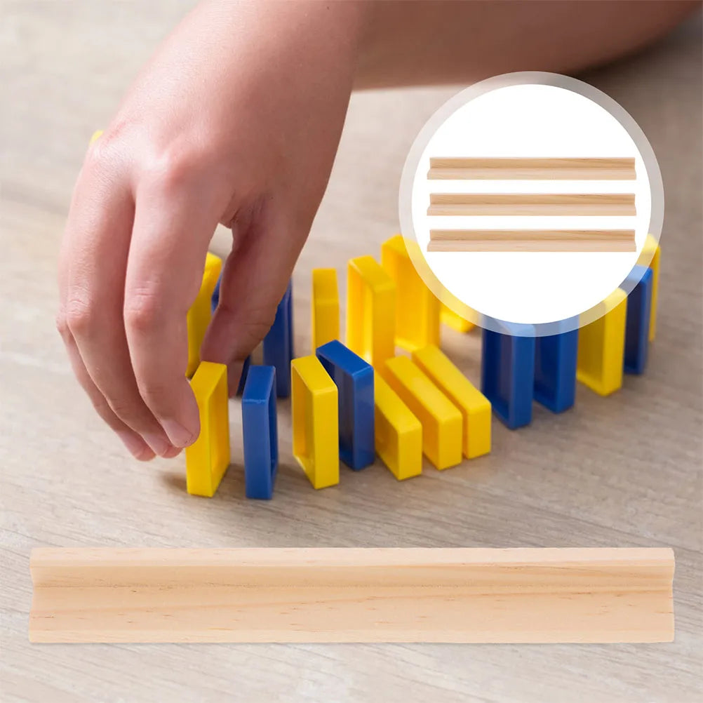 20pcs wooden letter base multifunctional domino holder mexican train stand board game tray card display rack durable