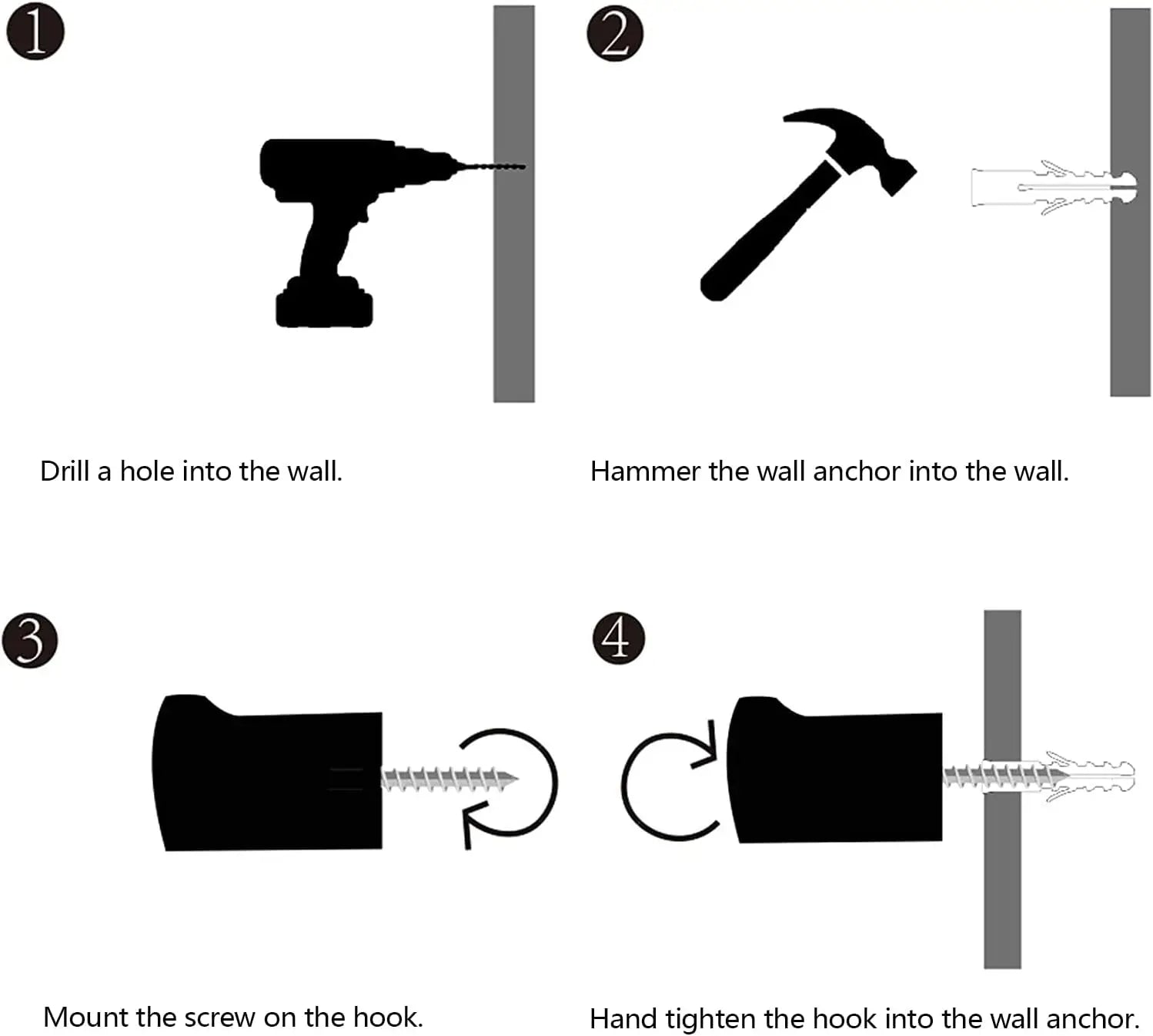 4pcs natural wooden coat hooks wall mounted handmade rustic hat entryway hangers for hanging towels clothes bags