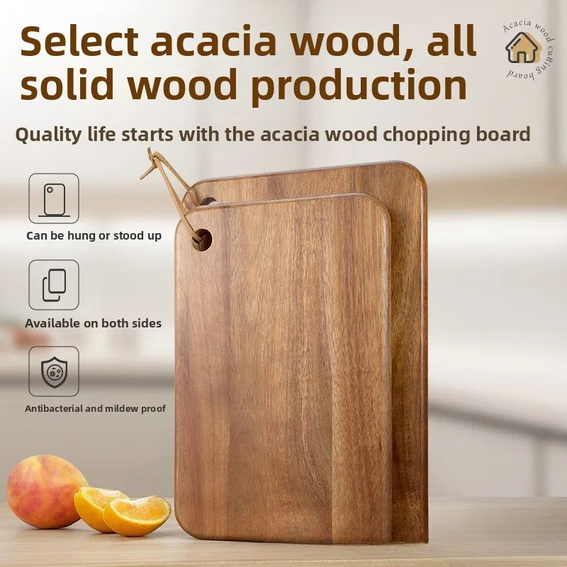 Solid wood cutting board antibacterial and mildew-proof complementary food chopping kitchen household
