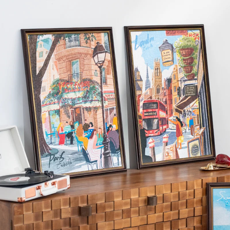 Robotime rolife 1000 piece jigsaw puzzle home decor adults games family fun puzzles educational toys for kids