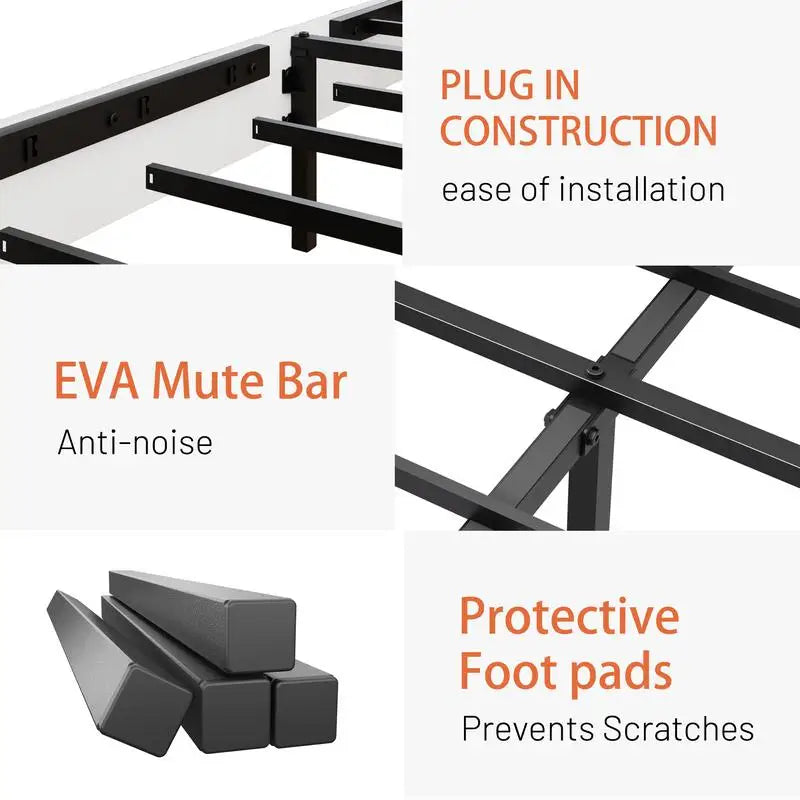 Rustic farmhouse king bed frame with storage headboard & built-in charging station classic white wood design easy