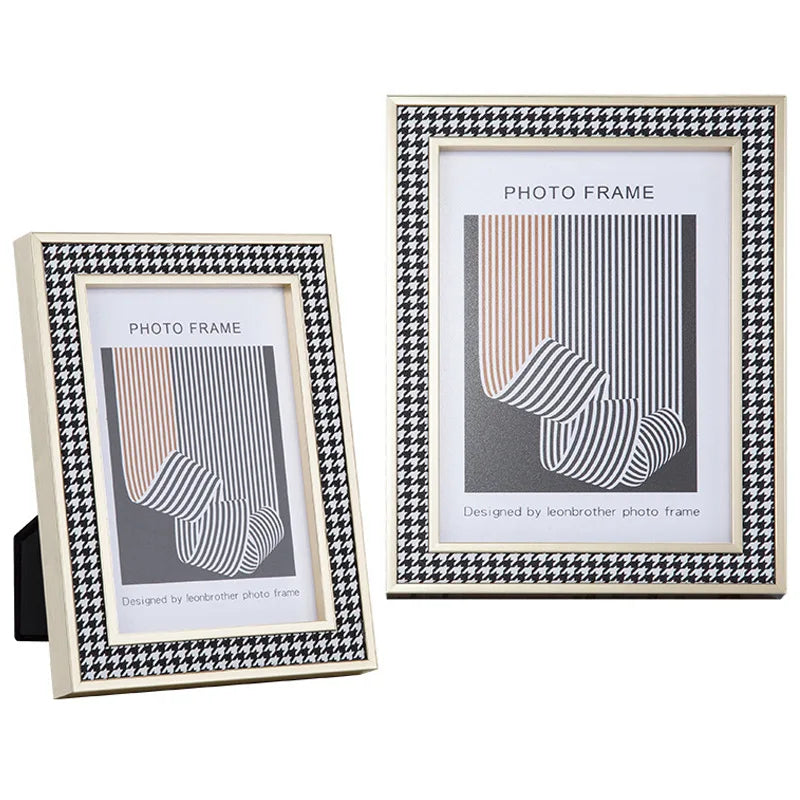 Modern nordic luxury solid wood picture frame - 6 inch 7 10 photo decorative tabletop display home decor - f