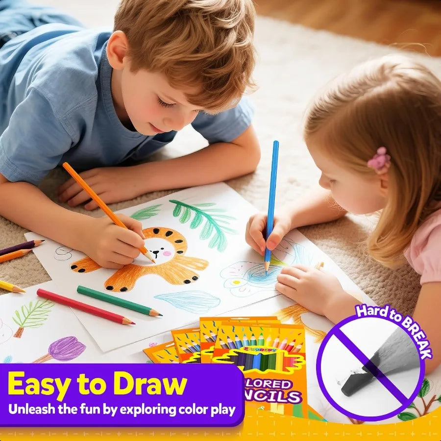 504 count colored pencils for 42 packs presharpened color bulk 12 colors elementary preschool kindergarten back to scho